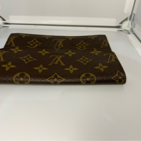 VINTAGE LOUIS VUITTON LV BROWN MONOGRAM ENVELOPE WALLET - Picture 5 of 9